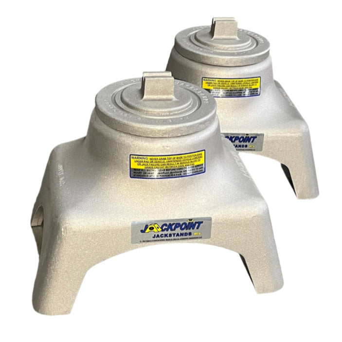 Two Jackpoint Jackstands with two Block Pads