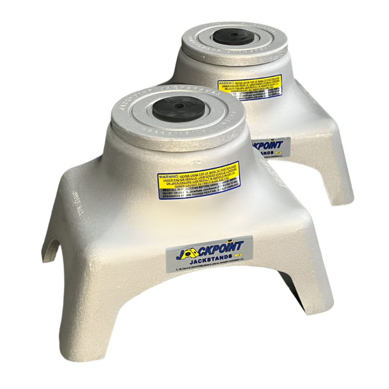 Two Jackpoint Jackstands with two Recessed Pads