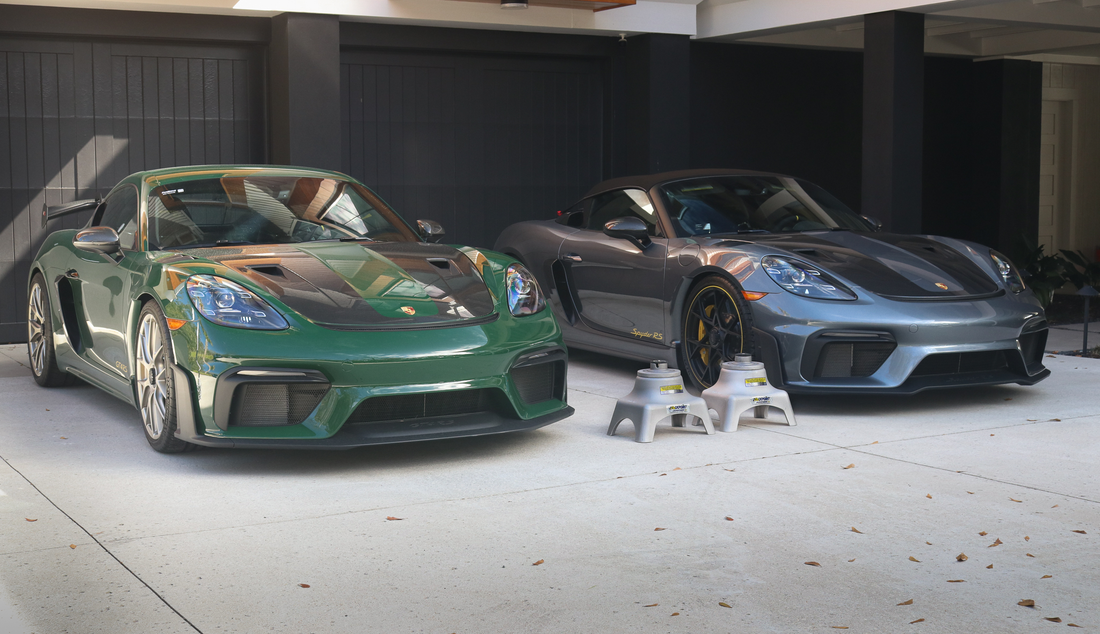 The ultimate jack stand solution for your Porsche Cayman or Boxster