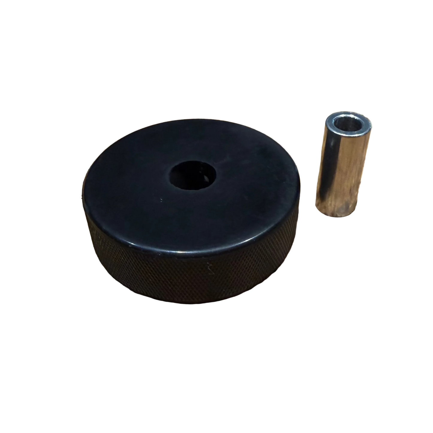 Drilled Puck w Long Pin Adjacent
